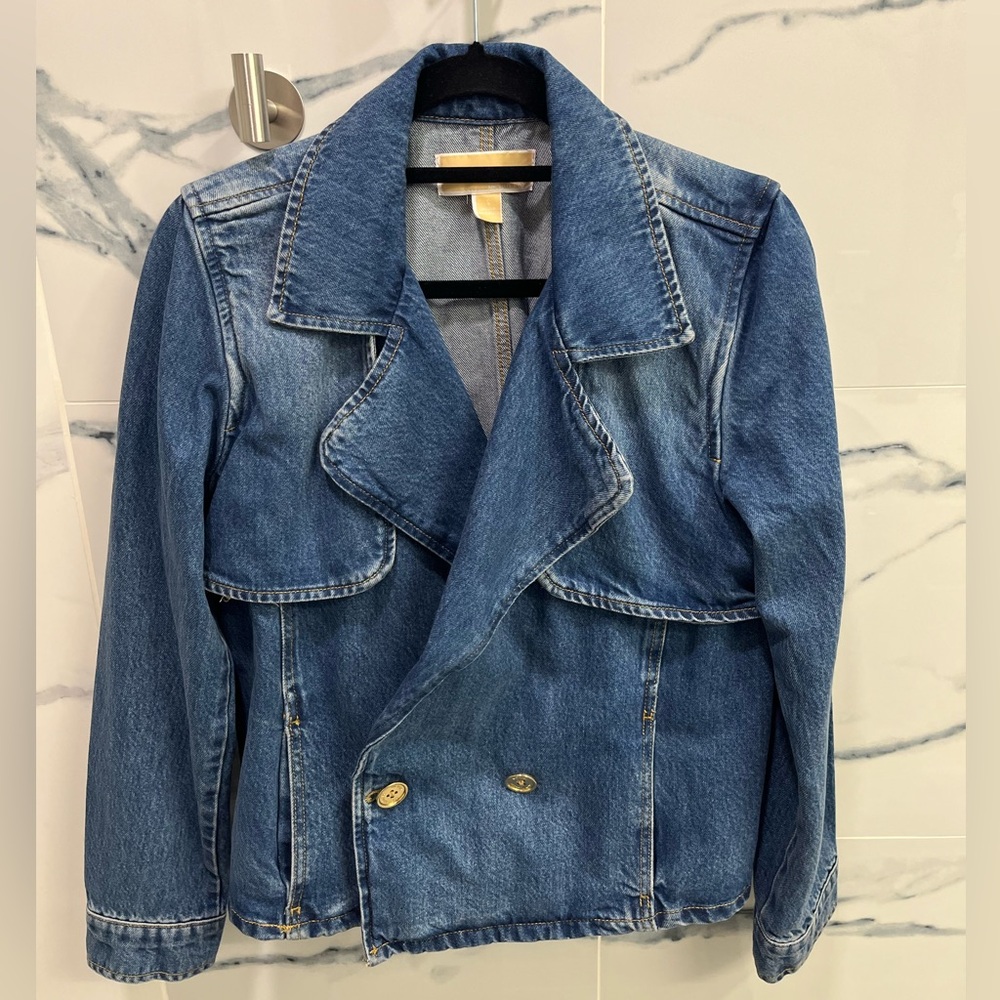 Michael Kors double breasted jean jacket